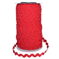 Ric Rac ribbon 8/9mm (25 m), Red 8